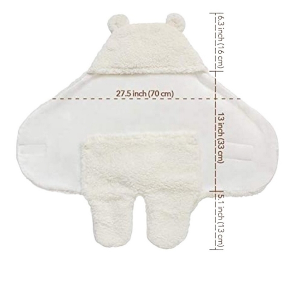 Blue Mellow | Fuzzy Swaddle - Picture 7 of 8